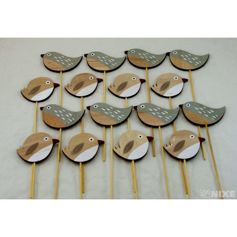 ZÁPICH PTÁČEK 8x27cm 16ks*MIX BAREV