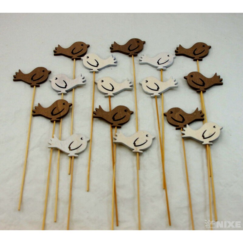 ZÁPICH PTÁČEK 7x30cm 16ks*MIX BAREV