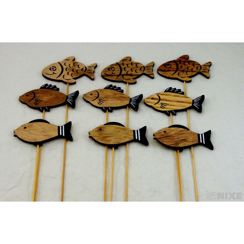 ZÁPICH RYBY 10x31cm 9ks*MIX BAREV