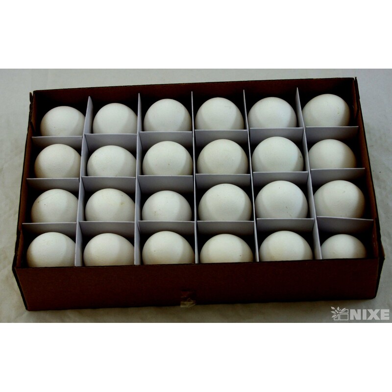 VAJÍČKA SLEP. 6cm 24ks*BÍLÁ