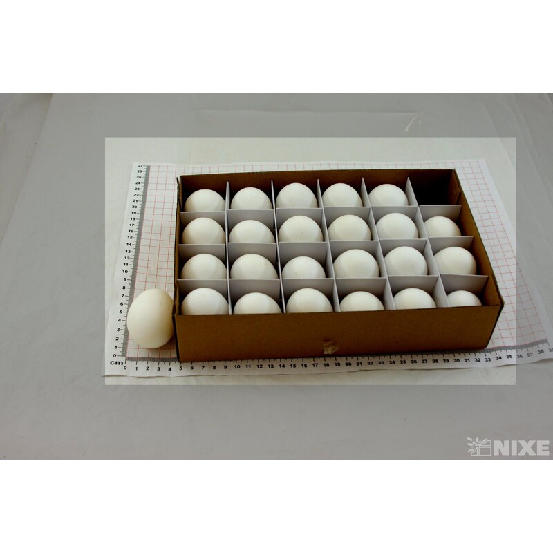 VAJÍČKA SLEP. 6cm 24ks*BÍLÁ