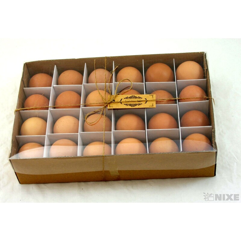 VAJÍČKA SLEP. 6cm 24ks*PŘÍRODNÍ