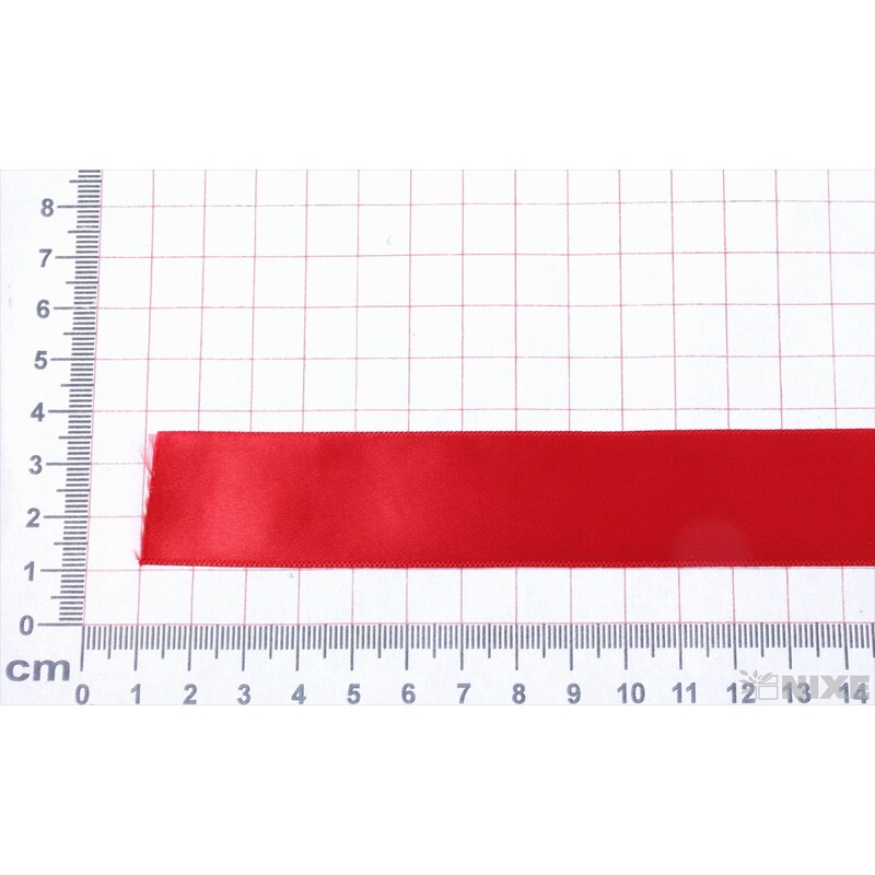 SATÉNOVÁ STUHA TTR JS 25mmx100m*ČERVENÁ RED