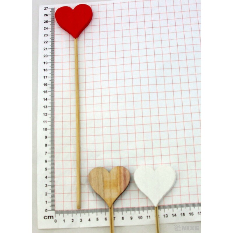 ZÁPICH SRDCE 5x26cm 10ks*MIX BAREV