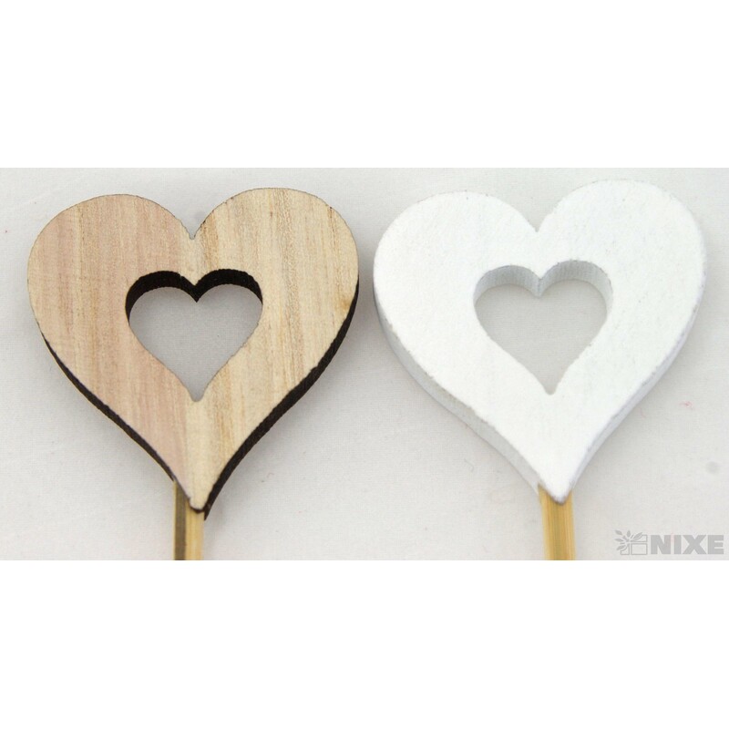 ZÁPICH SRDCE 5x27cm 10ks*MIX BAREV