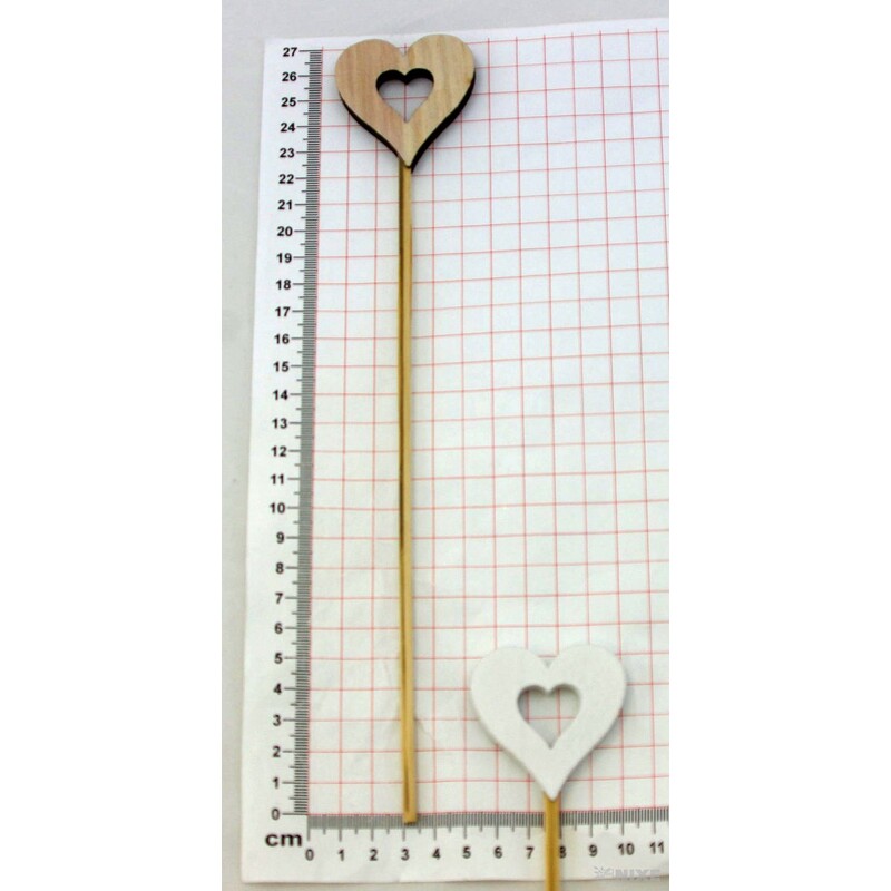 ZÁPICH SRDCE 5x27cm 10ks*MIX BAREV