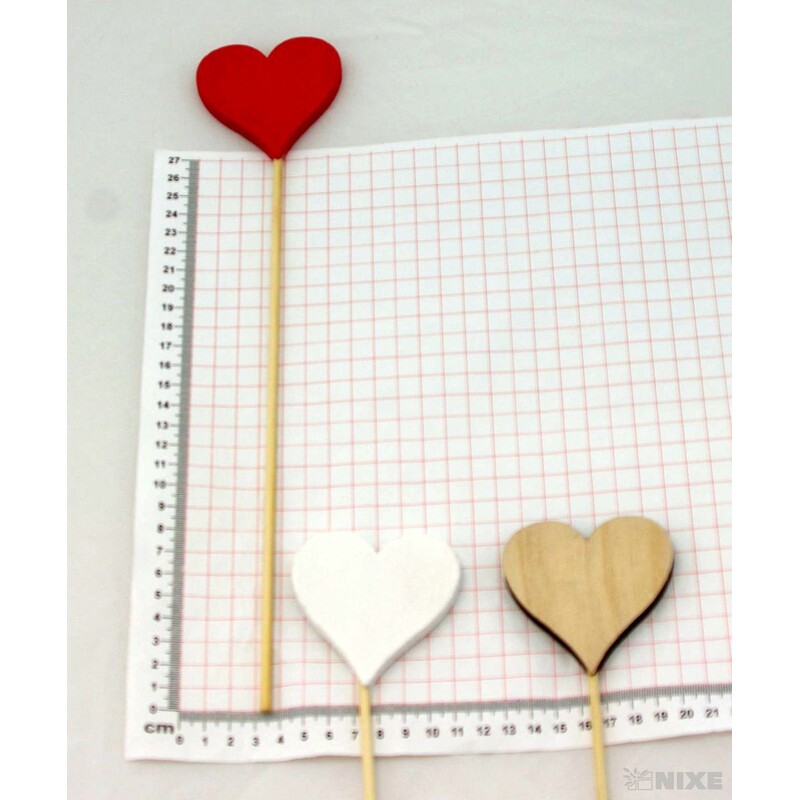 ZÁPICH SRDCE 7x35cm 10ks*MIX BAREV