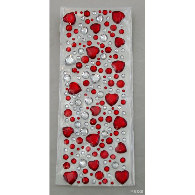 SRDÍČKA NALEP.*ČERVENÁ