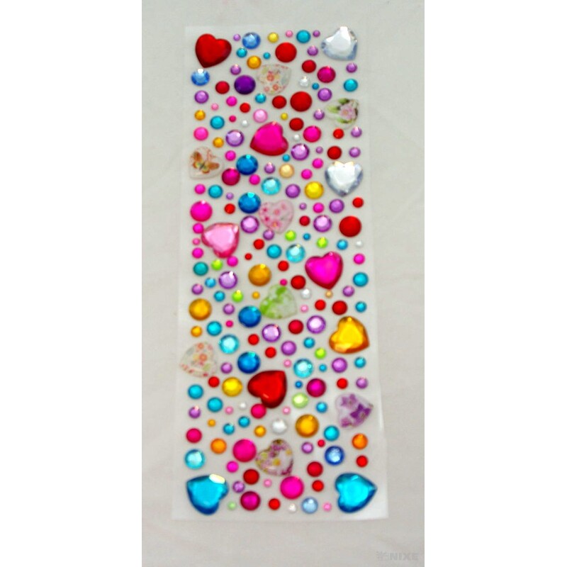 SRDÍČKA NALEP.*MIX BAREV