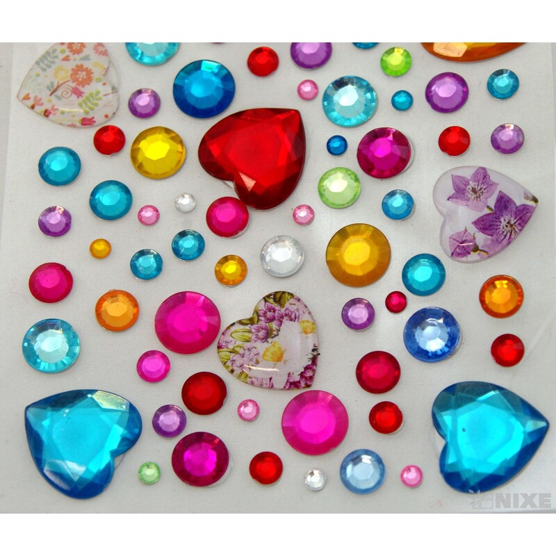 SRDÍČKA NALEP.*MIX BAREV