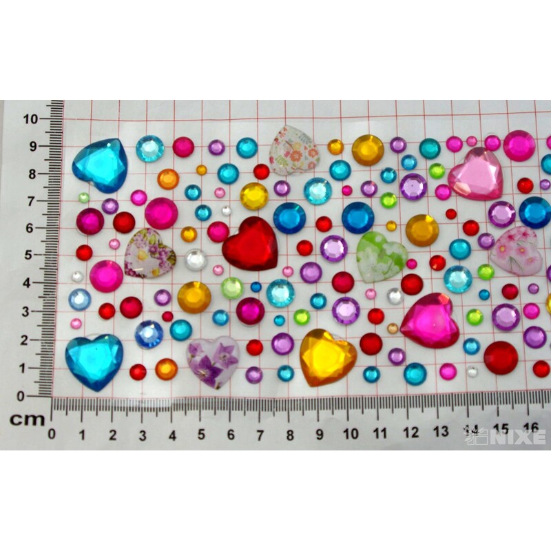 SRDÍČKA NALEP.*MIX BAREV