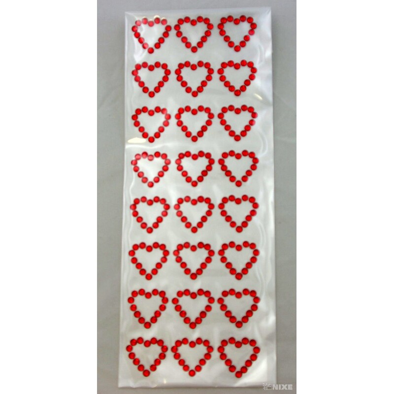 SRDÍČKA NALEP.*ČERVENÁ