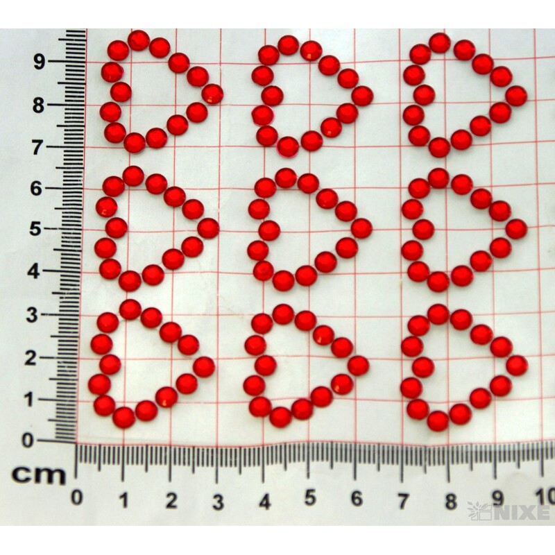 SRDÍČKA NALEP.*ČERVENÁ