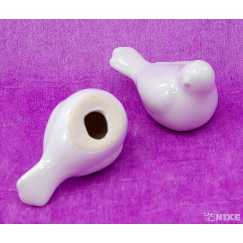 PTÁČEK KERAMIKA 9x5,5cm*BÍLÁ