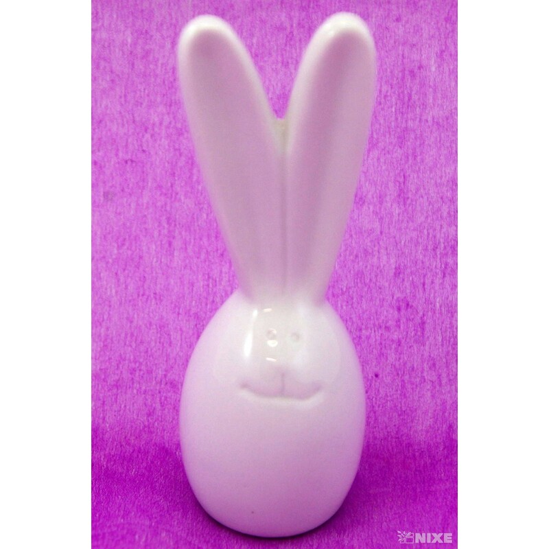 ZAJÍC KERAMIKA 10,5x3cm*BÍLÁ