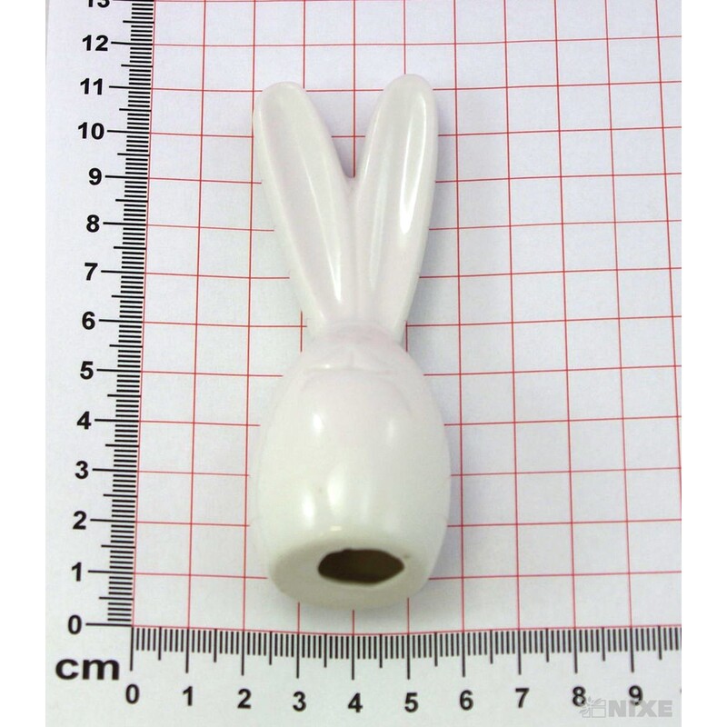 ZAJÍC KERAMIKA 10,5x3cm*BÍLÁ