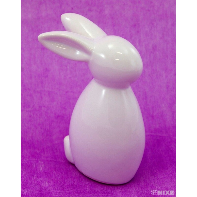 ZAJÍC KERAMIKA 10x5,5cm*BÍLÁ