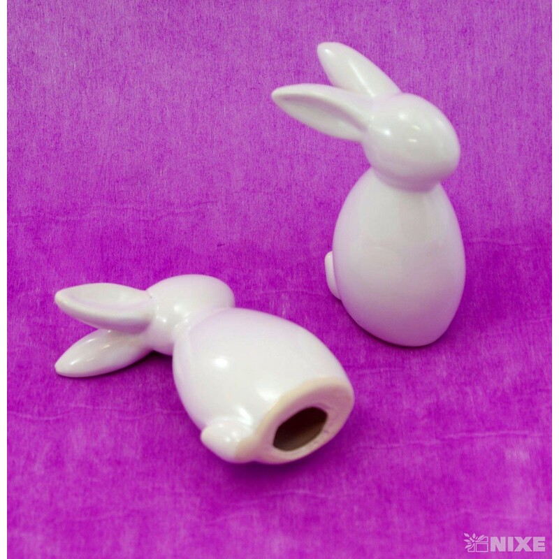 ZAJÍC KERAMIKA 10x5,5cm*BÍLÁ