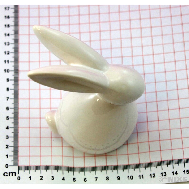 ZAJÍC KERAMIKA 6x14cm*BÍLÁ