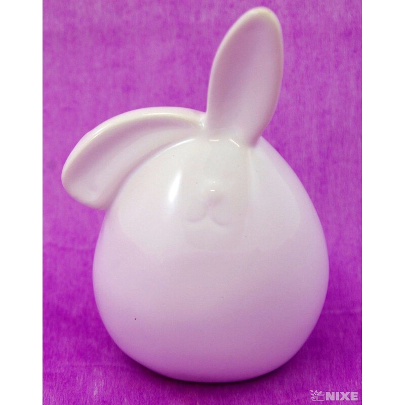 ZAJÍC KERAMIKA 12x6,5cm*BÍLÁ