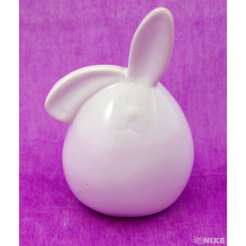 ZAJÍC KERAMIKA 12x6,5cm*BÍLÁ