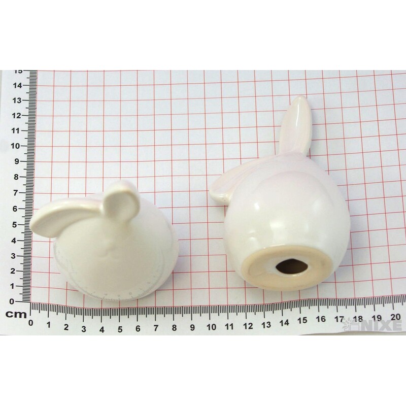 ZAJÍC KERAMIKA 12x6,5cm*BÍLÁ