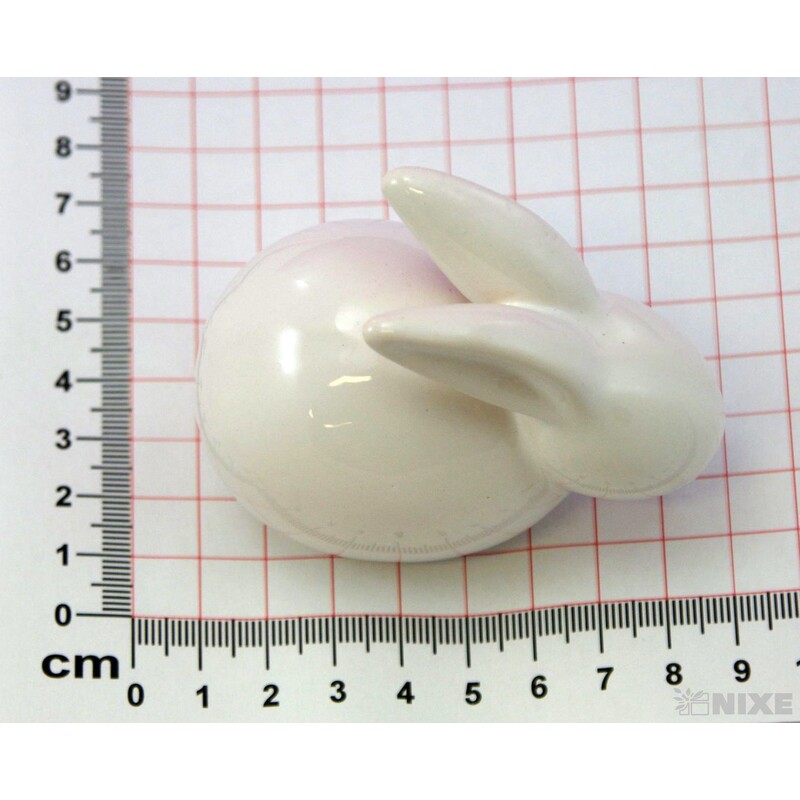 ZAJÍC KERAMIKA 8x6cm*BÍLÁ