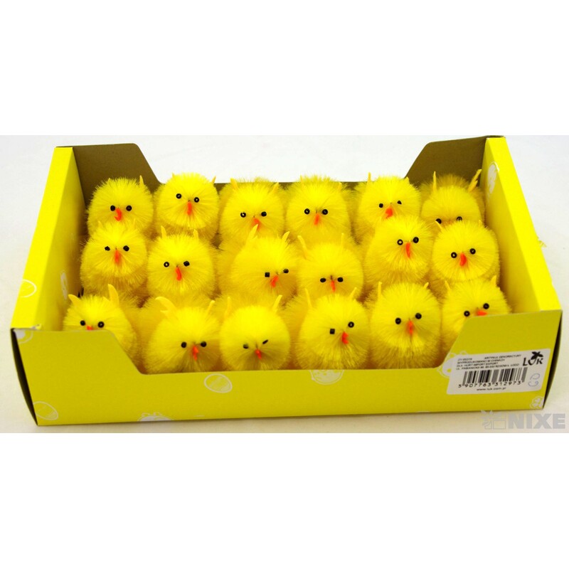 KUŘÁTKA 4x3,5cm 18ks*ŽLUTÁ