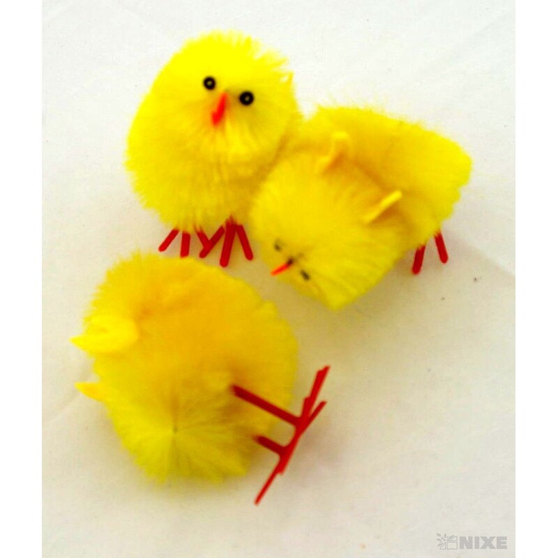 KUŘÁTKA 4x3,5cm 18ks*ŽLUTÁ