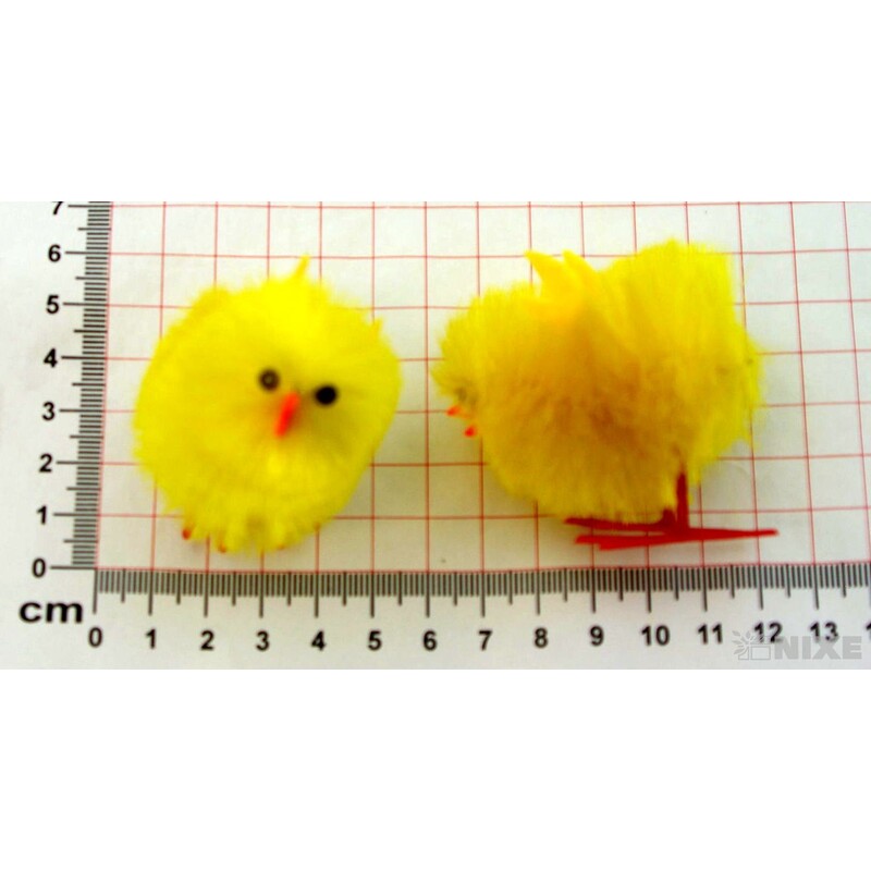 KUŘÁTKA 4x3,5cm 18ks*ŽLUTÁ