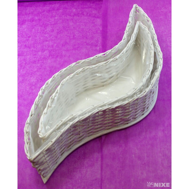 TRUHLÍK VLNA 9x71cm 8x53*BÍLÁ