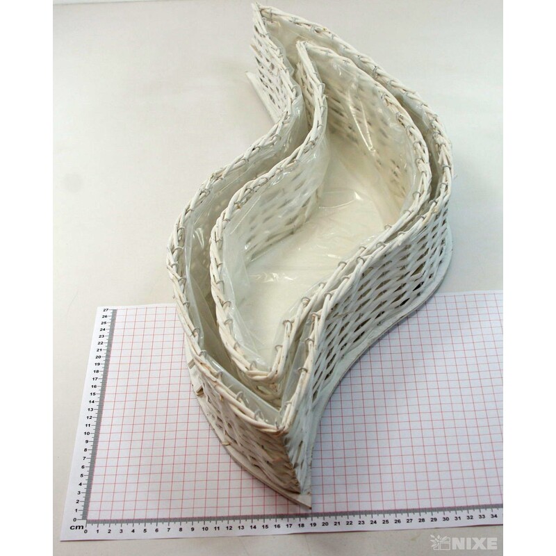 TRUHLÍK VLNA 9x71cm 8x53*BÍLÁ