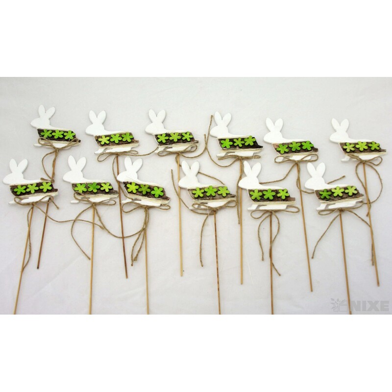 ZÁPICH ZAJÍC 8,5X28cm 12ks*BÍLÁ