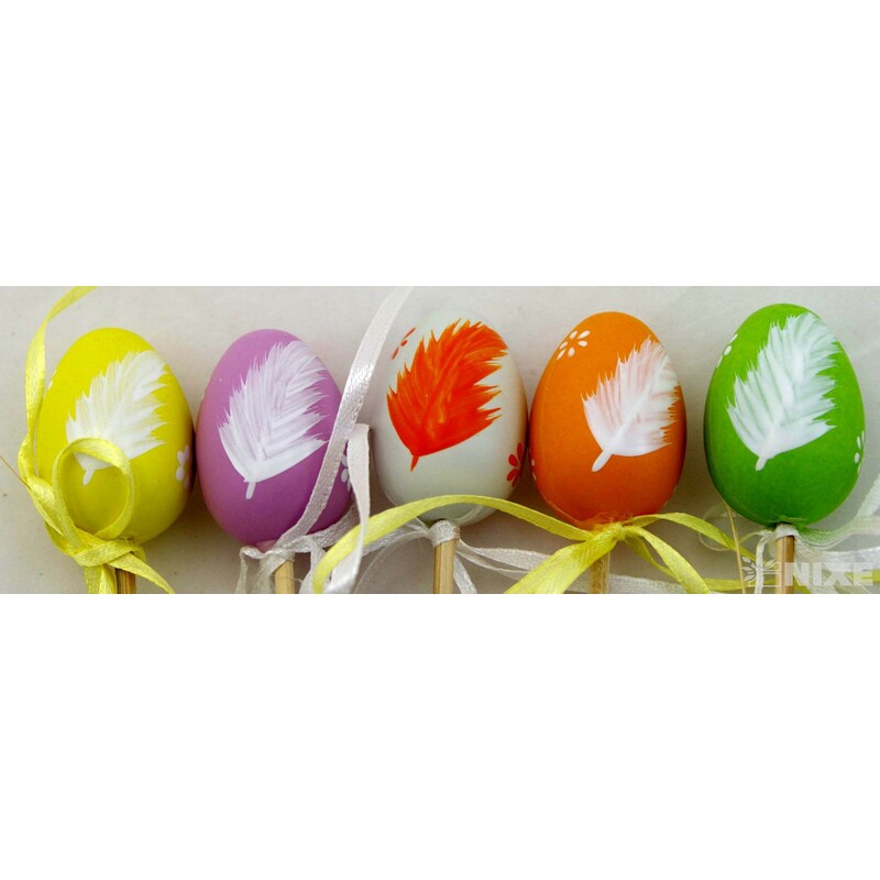 ZÁPICH VAJÍČKA 12ks 2,5x25cm*MIX BAREV