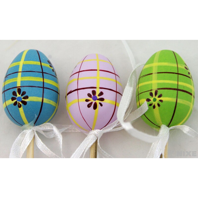 ZÁPICH VAJÍČKA 12ks 2,5x25cm*MIX BAREV