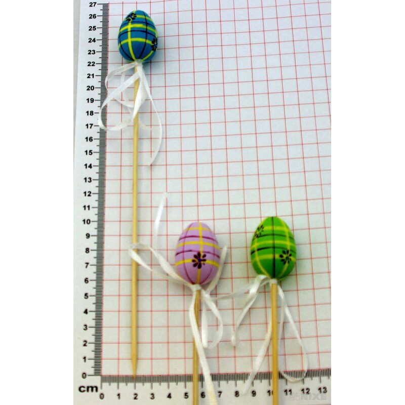 ZÁPICH VAJÍČKA 12ks 2,5x25cm*MIX BAREV
