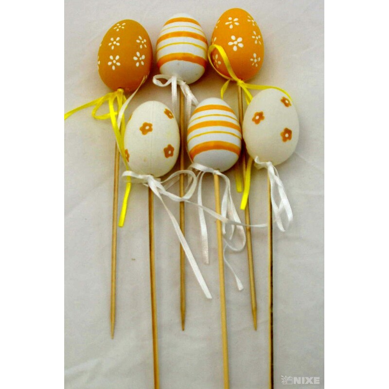 ZÁPICH VAJÍČKA 6ks 6x25cm*MIX BAREV