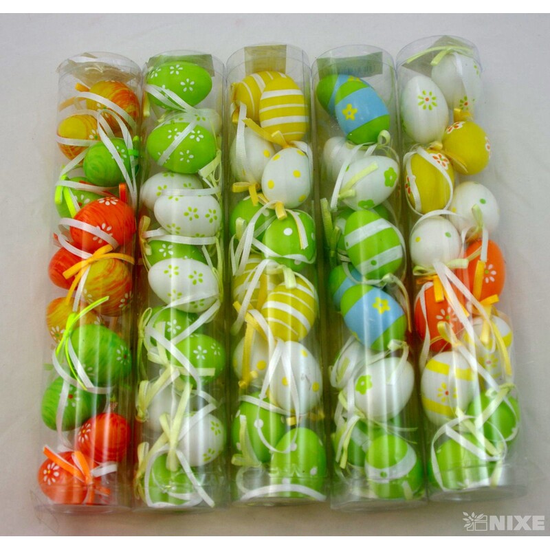 VAJÍČKA 12ks 4cm*MIX BAREV