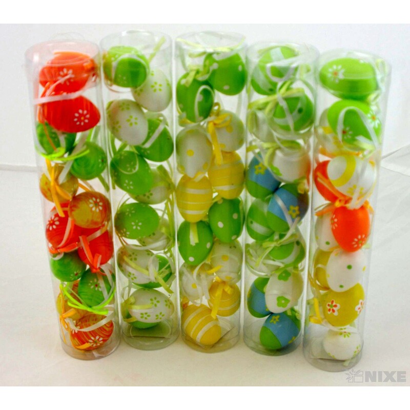 VAJÍČKA 12ks 4cm*MIX BAREV