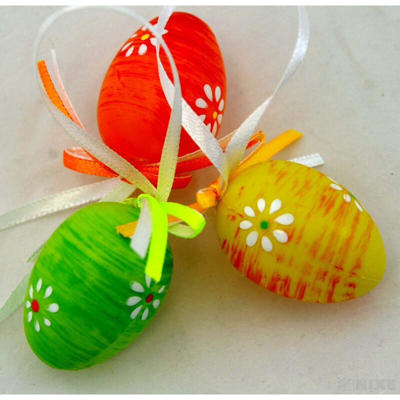 VAJÍČKA 12ks 4cm*MIX BAREV