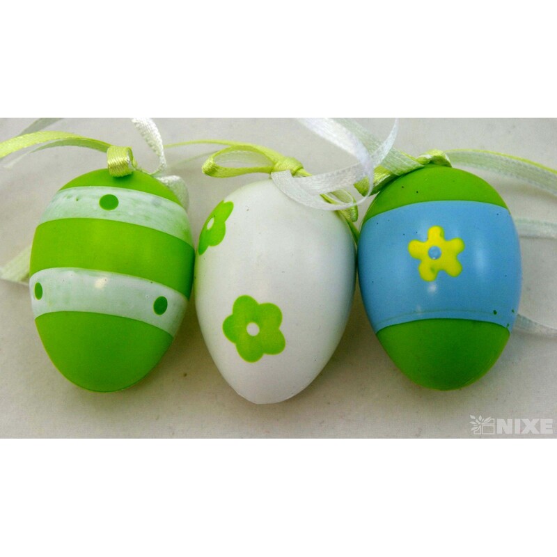 VAJÍČKA 12ks 4cm*MIX BAREV