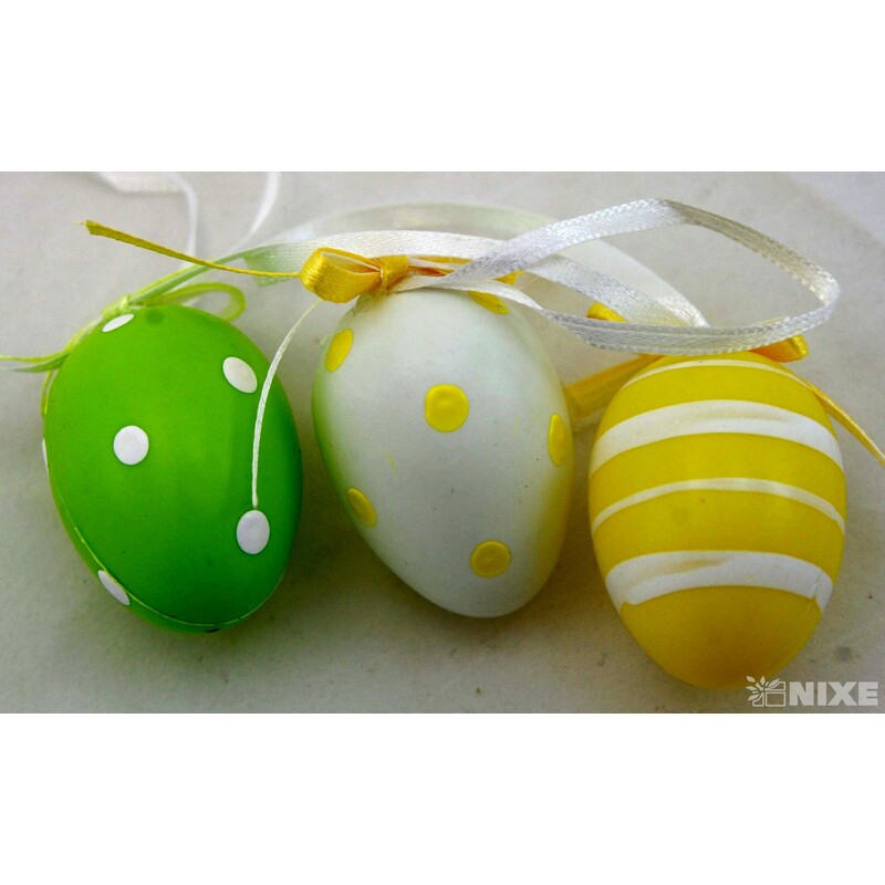 VAJÍČKA 12ks 4cm*MIX BAREV