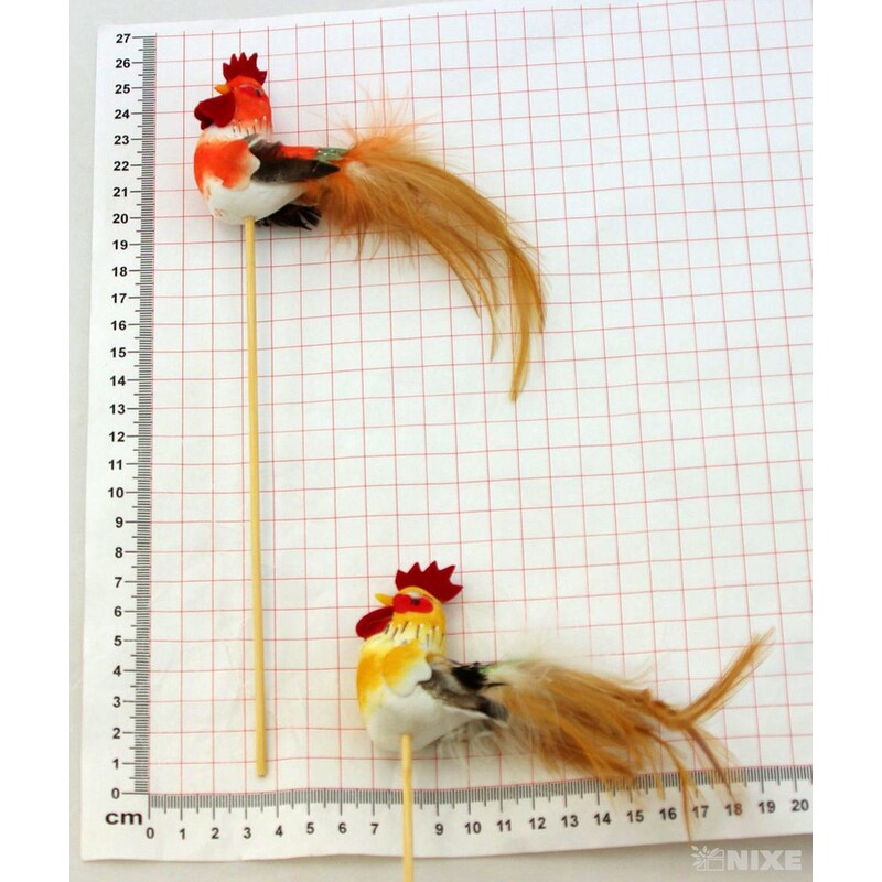 ZÁPICH KOHOUT 12ks 5x28cm*MIX BAREV