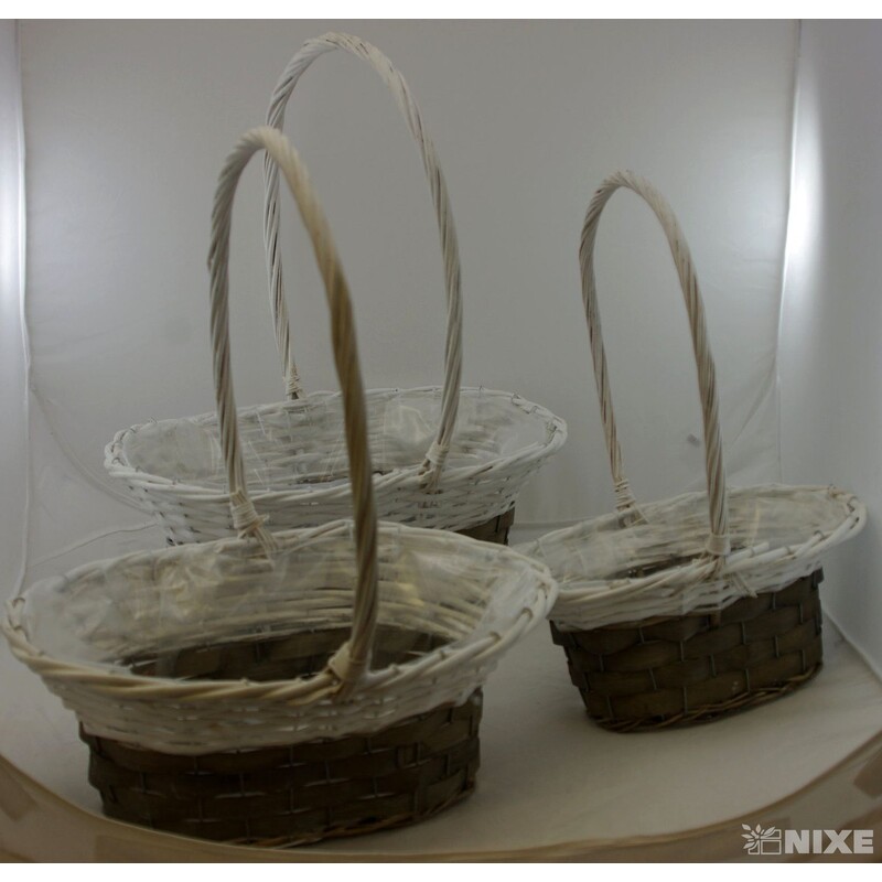 KOŠ 40x24X17cm 34x21x15 27x16x13*MIX BAREV