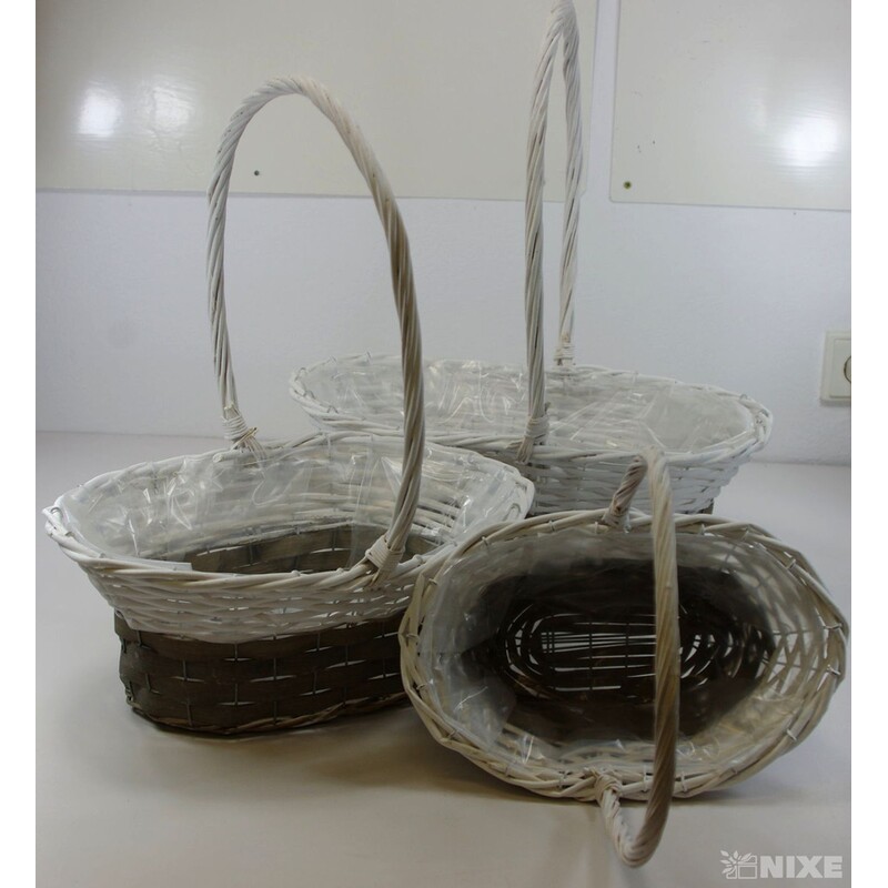 KOŠ 40x24X17cm 34x21x15 27x16x13*MIX BAREV