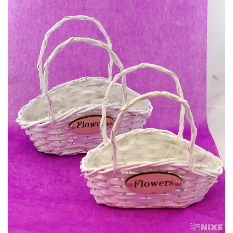 KOŠ 28x15x12cm 23x12x10*BÍLÁ