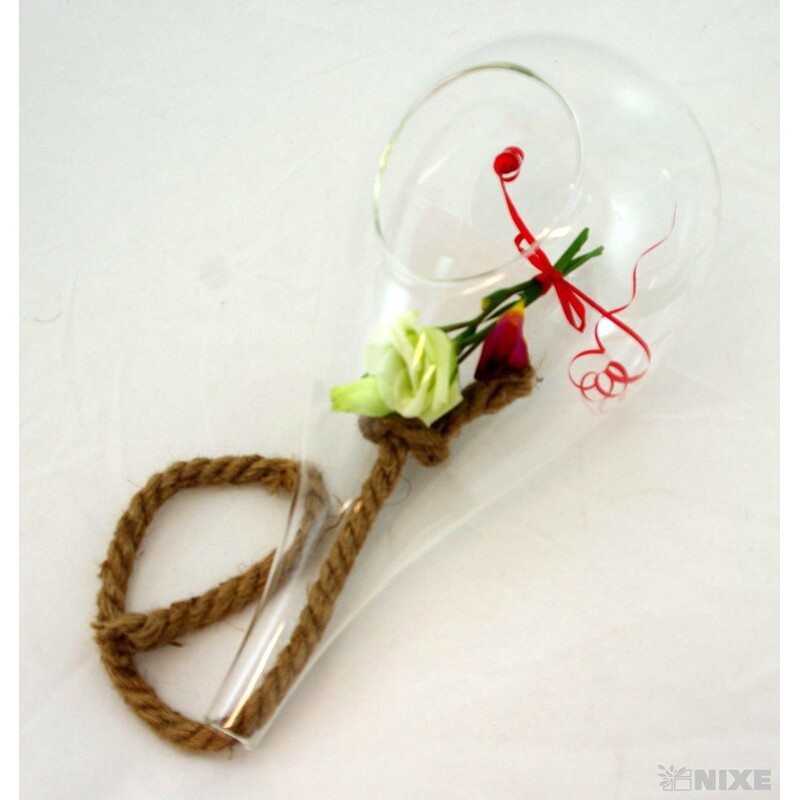 ZÁVĚS SKLO KAPKA 13x31cm* 