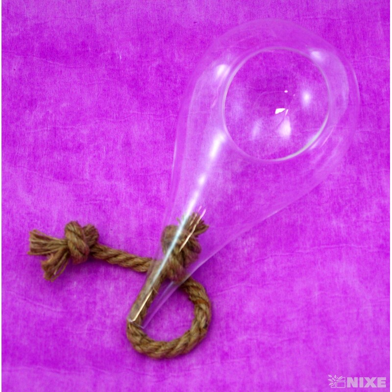 ZÁVĚS SKLO KAPKA 11x24cm* 