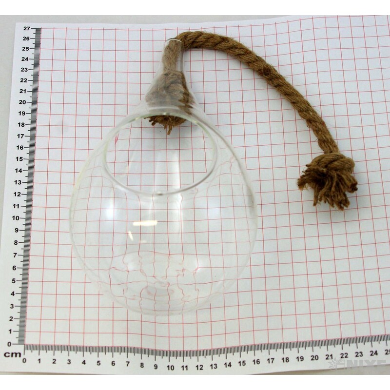 ZÁVĚS SKLO KAPKA 11x24cm* 