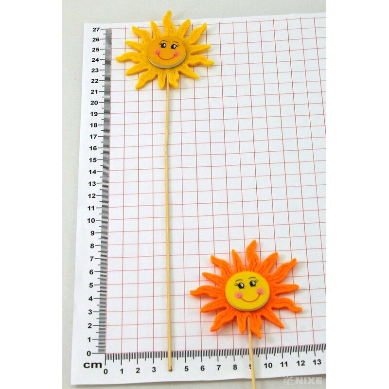 ZÁPICH FILC SLUNCE 7x29cm 10ks*MIX BAREV